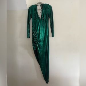 Party dress, metallic green size L!